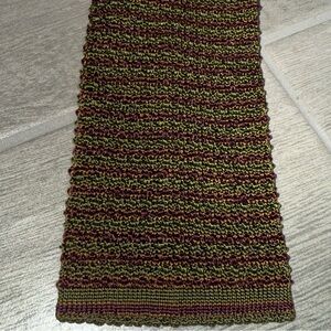 Paul Stuart Multicolor Striped Knit 100% Silk